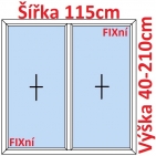 Dvoukdl Okna FIX + FIX - ka 115cm